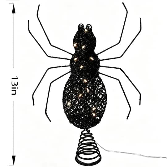 13" LED Black Spider Tree Topper by Ashland®